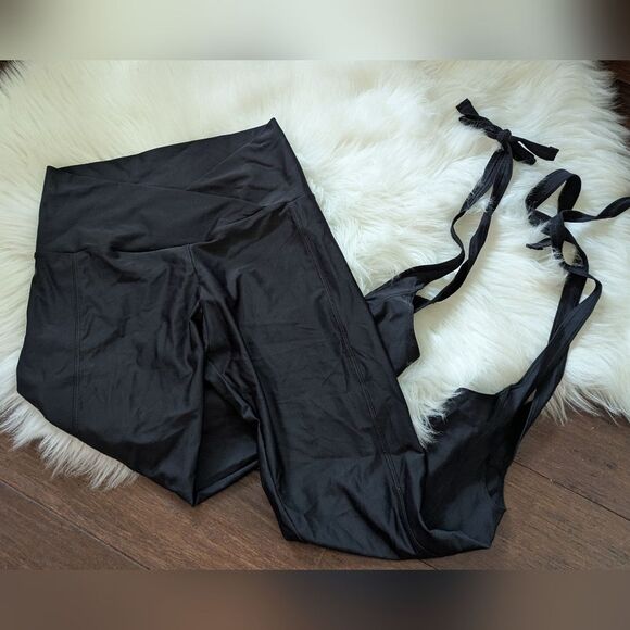 Onzie Flow Black Side Tie Leggings XS - Picture 1 of 5